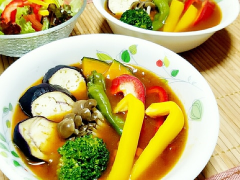 低カロリー♡夏野菜のヘルシースープカレー